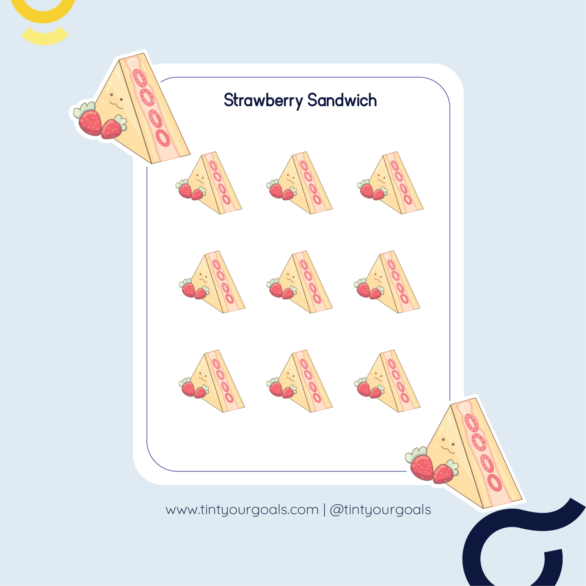 Strawberry-sandwich-sticker