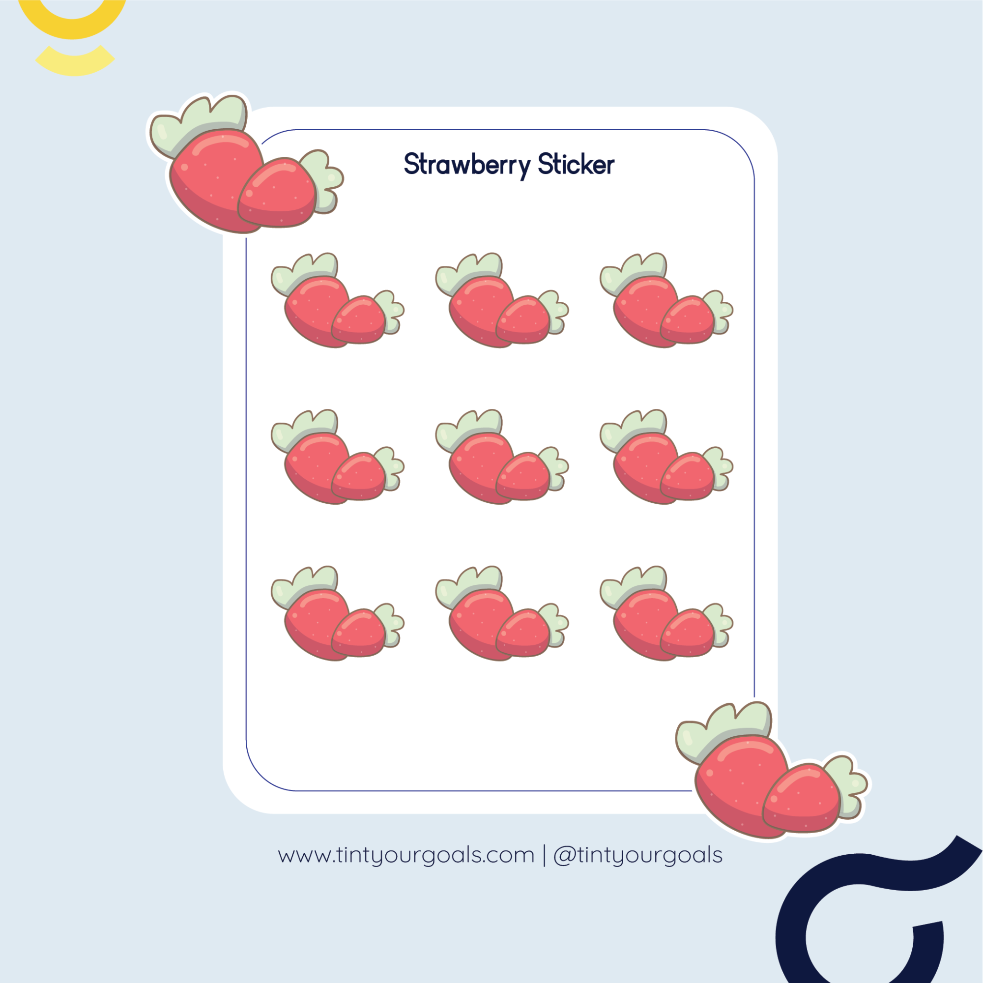 strawberry-printable-sticker