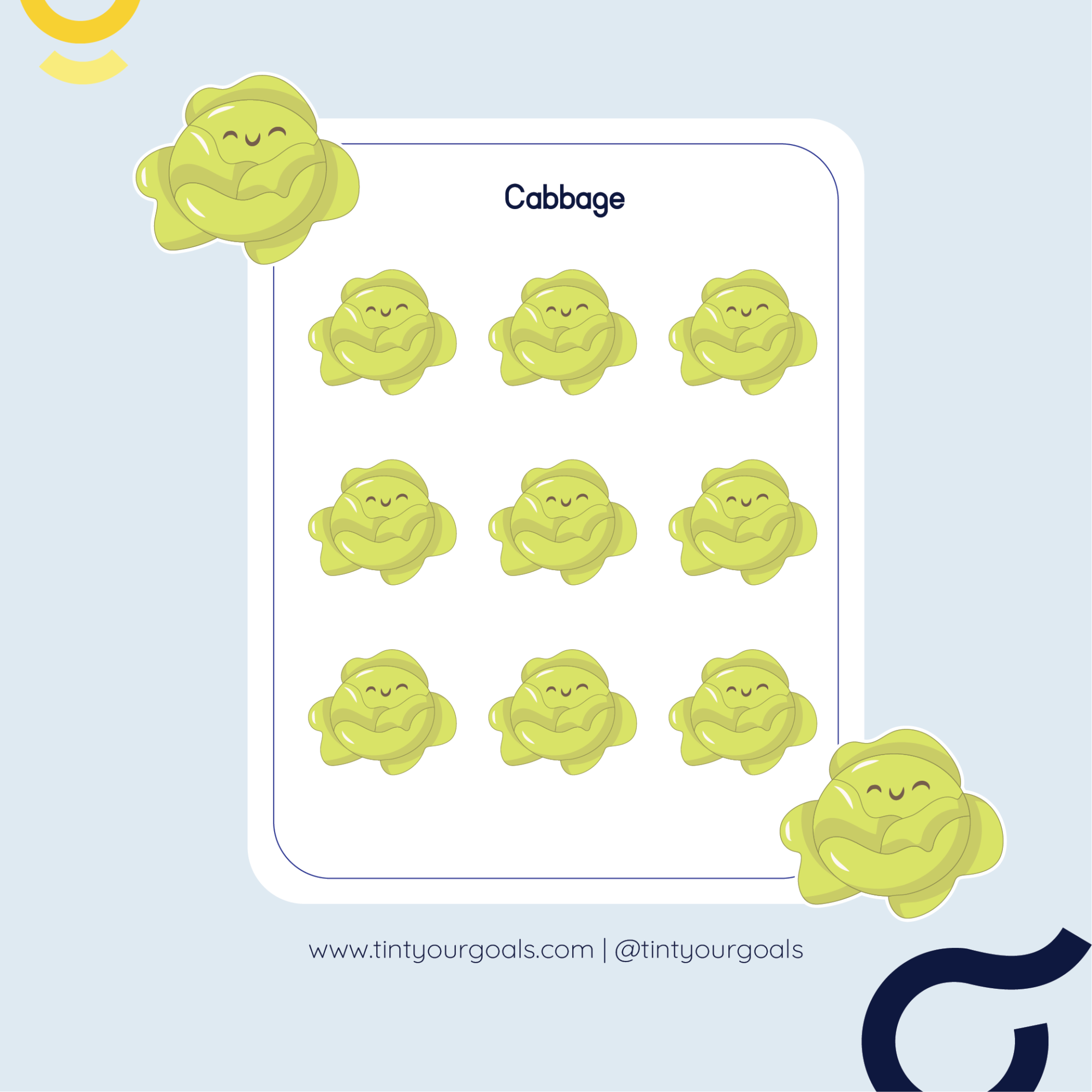 cabbage-printable-sticker
